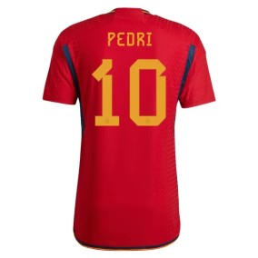 Prima Maglia Spagna Mondiali 2022 Pedri González 10